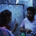 Keerthi Pandian Instagram - My most favourite part about shooting for the film #Anbirkiniyal was the freezer zone. All movements and stunts were made super exciting by these super humans! Clearly you can see my excitement (and rudolf-the-red-nose face) with the amazing @anbariv_action_director and @prabu_stunts_pc_ ! 🦾 Movie streaming on @primevideoin ALSO, Anbirkiniyal will be telecasted on @kalaignartvofficial coming august 15, Independence Day special! ♥️