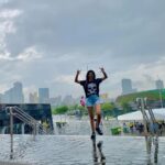 Keerthi Pandian Instagram - ❤️‍🔥 November rain just in time! #gunsnroses #singapore Singapore