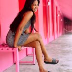 Keerthi Pandian Instagram - Everything about this place makes me SO joyous! 💕 My happy colour!💗 It was like my very own #wonderland 💓 #pink #love #icecream #singapore #museumoficecream MUSEUM OF ICE CREAM SG
