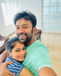 Keerthi shanthanu Instagram - Happiness ❤️ when we have each other 🧿 #happy #happyface #happiness #couplepic #couplegoals