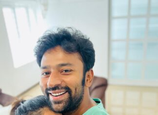 Keerthi shanthanu Instagram - Happiness ❤️ when we have each other 🧿 #happy #happyface #happiness #couplepic #couplegoals