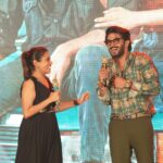 Keerthi shanthanu Instagram - a King Of Kotha vibe 💥 @dqsalmaan & @aishu__ watta fascinating duo, giving you all the positive vibes u need ❤️ Electrifying energy from crowd 💥 glad to have hosted this event #kingofkotha @actorshabeer @sherif_choreographer @dqswayfarerfilms @zeestudiosofficial @brandblitzevents