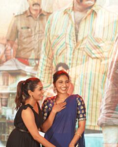 Keerthi shanthanu Instagram - a King Of Kotha vibe 💥 @dqsalmaan & @aishu__ watta fascinating duo, giving you all the positive vibes u need ❤️ Electrifying energy from crowd 💥 glad to have hosted this event #kingofkotha @actorshabeer @sherif_choreographer @dqswayfarerfilms @zeestudiosofficial @brandblitzevents