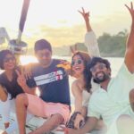 Keerthi shanthanu Instagram - To one memorable trip…. In every aspect 🤣🧿 #happyfriendshipday 💛🎊 @dir_thiru @kanithiru10 @kikivijay11