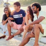 Keerthi shanthanu Instagram - To one memorable trip…. In every aspect 🤣🧿 #happyfriendshipday 💛🎊 @dir_thiru @kanithiru10 @kikivijay11