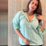 Keerthi shanthanu Instagram - 🤍 Simplicity is a beautiful thing❕ Soft comfy cotton shirt from @aloehouseindia 🌿