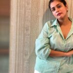 Keerthi shanthanu Instagram - 🤍 Simplicity is a beautiful thing❕ Soft comfy cotton shirt from @aloehouseindia 🌿