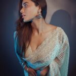 Ketika Sharma Instagram - Au clair de lune 🌗 #2 Styled by @rashmitathapa Wearing @sabaahat Jewellery @amrapalijewels Shot by @puchi.photography HMU @makeuphairbyrahul Draping @deparsalon #brotheavatar #prereleaseevent #promotional #look #whitetheme #brotheavatarfromjuly28🌀