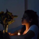 Ketika Sharma Instagram - K ✨ @shazzalamphotography #moodboard #vibe #evening #portrait #candle #and #sunflower