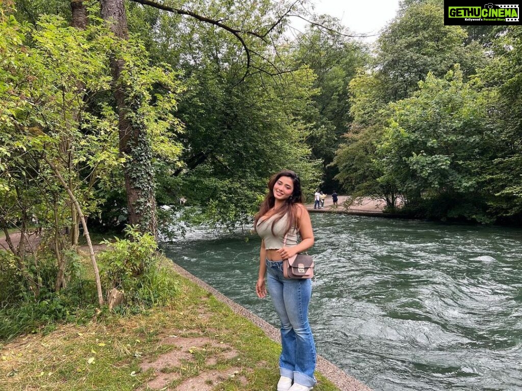 Ketika Sharma Instagram - the high current waters have always been irresistible for me ever since childhood for reasons unknown!! (I’ve always landed up jumping in 😝 #iykyk ) English-Garden