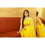 Komal Sharma Instagram - Yellow flower #actress #yellowsaree #model #viral #trending #photoshoot #komalsharma Captured by - @vivid_impressions__