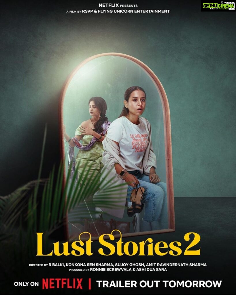 Konkona Sen Sharma Instagram - Some ~love~ lust stories are forever. So, we’re back with #LustStories2! Trailer out tomorrow only on @netflix_in 🥰 #LustStories2OnNetflix #RBalki @konkona #SujoyGhosh @iamitrsharma @neena_gupta @mrunalthakur @angadbedi @tillotamashome @amrutasubhash @tamannaahspeaks @itsvijayvarma @kajol @kumudkmishra @rsvpmovies @flyingunicornfilms @ronnie.screwvala @ashidua @pashanjal