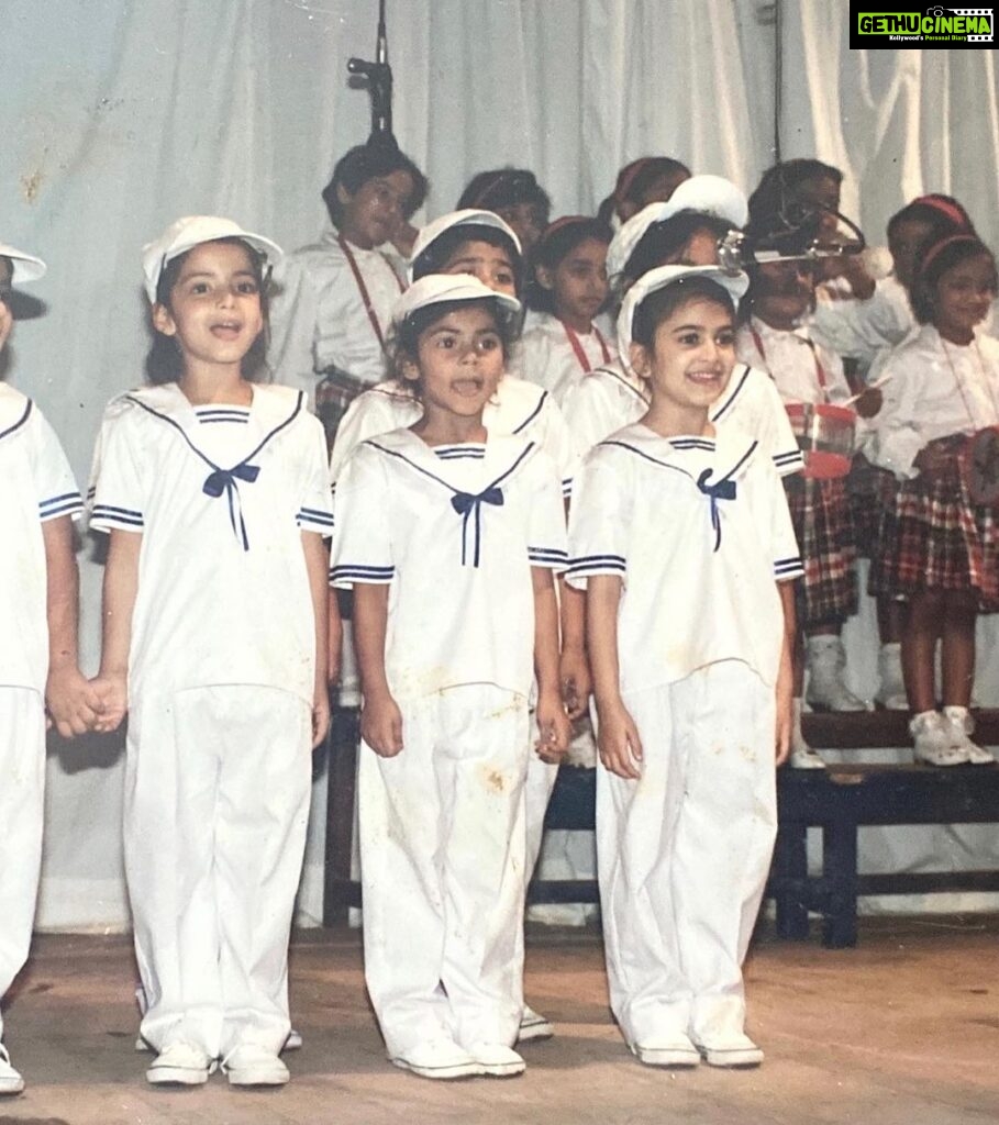 Kriti Kharbanda Instagram - #happyteachersday ♥️♥️ When I was in class 2 at Baldwin girls high school in bangalore, Mrs Sheila Mathews, my class teacher , looked at me one day and said “you have such expressive eyes my dear!” She was well dressed, confident and so charming. I was in awe of her! I looked at her straight in the eyes and said, “Miss, I want to dance in the class play.” Next thing I know, I was standing tall on stage, facing an empty hall, with just a handfull of seats filled up front with teachers. That was the first time I danced on stage and felt like I belonged! But so did she :) She was the first person who saw a fire in me, that maybe even I didn’t see at the time. She called in my mother and said we want your daughter to headline the play and my most amazing and supportive mother encouraged me to not just be a part of it but also contributed to our rehearsals post school hours! 🫶🏻 I got very lucky. This was probably the first step I took towards acting, in my own way. I’m grateful for everything that followed :) I performed in every lit club activity, auditioned for ads, shot for ads, watched movies day in and day out! I genuinely and honestly, thought about Mrs. Mathews the day I signed my first film too. This teachers day, I want to thank every single one of my teachers, who helped me become a version of myself that I’m so proud of today 🫶🏻 P.S. I don’t have a picture from this particular performance, but here’s a little something from another performance at school 🫶🏻