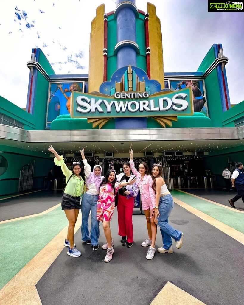Kritika Sharma Instagram - The world of magic and fun @gentingskyworlds I was so scared to sit in the rides that my sister had to blackmail me to sit in only two of them and I cried at the end of both the rides #fattukittu ❤️ are you scared of rides and your sister is the brave one ? Comment below Top I wore by @luluandskyofficial #malaysia #kualalumpur #genting #gentingskyworlds #travel #adventurepark Genting SkyWorlds