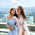 Kritika Sharma Instagram – Just the way I’m feeling I just can’t deny! 
First day of Malaysia 
Sky tower , sky box , twin towers 💙
Outfit @khwaab_design_official 
Styled by @styleby_shivi 

#travel #malaysia #kualalampur #twintowers #skybox #skytower #girl Kuala Lumpur – KL