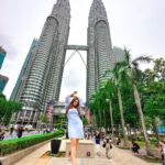 Kritika Sharma Instagram – Just the way I’m feeling I just can’t deny! 
First day of Malaysia 
Sky tower , sky box , twin towers 💙
Outfit @khwaab_design_official 
Styled by @styleby_shivi 

#travel #malaysia #kualalampur #twintowers #skybox #skytower #girl Kuala Lumpur – KL