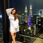 Kritika Sharma Instagram – Just the way I’m feeling I just can’t deny! 
First day of Malaysia 
Sky tower , sky box , twin towers 💙
Outfit @khwaab_design_official 
Styled by @styleby_shivi 

#travel #malaysia #kualalampur #twintowers #skybox #skytower #girl Kuala Lumpur – KL