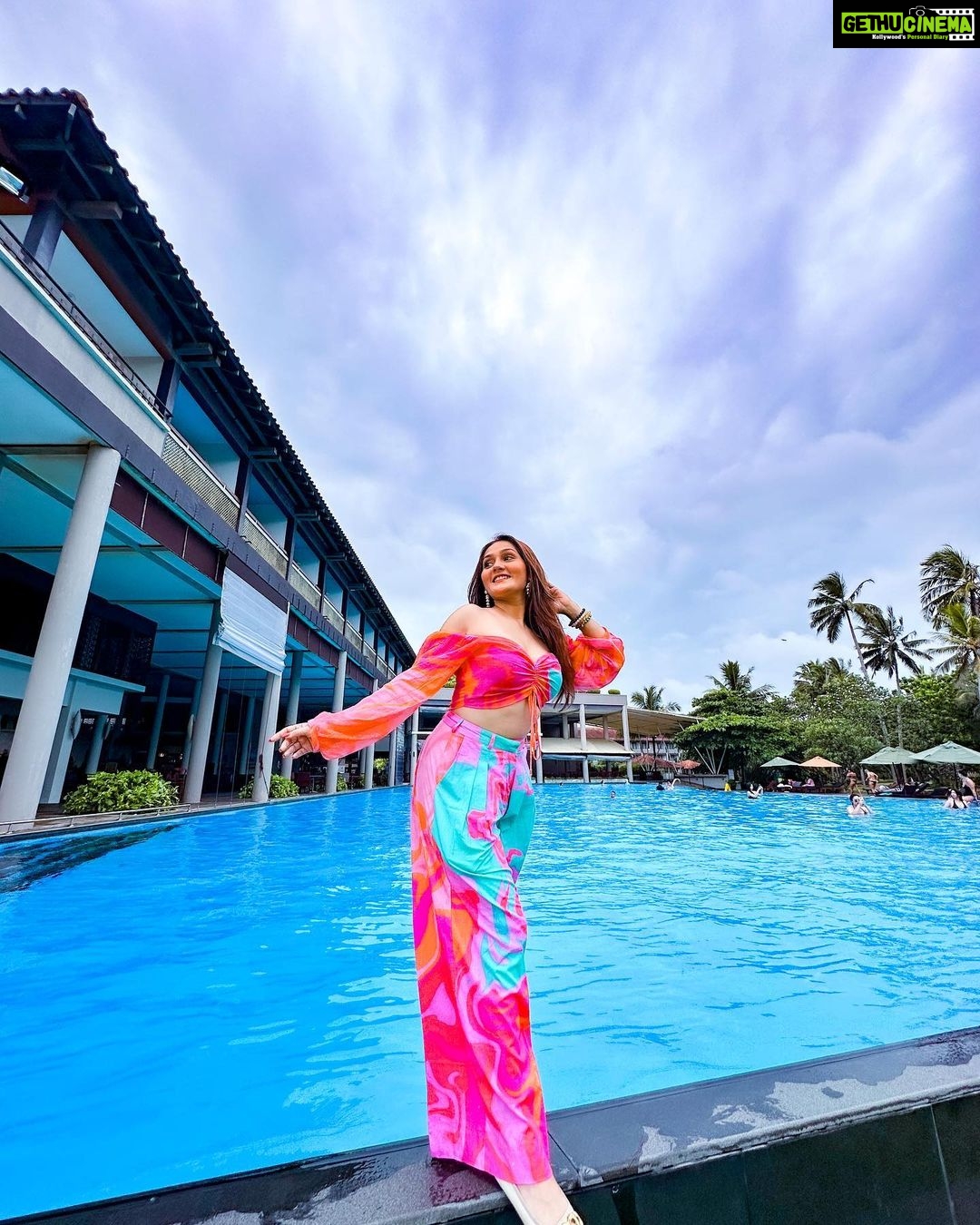 Kritika Sharma Instagram - Pool party ready 🦋 Outfit @trazenie Styled by @rimadidthat @cinnamonbeyberuwala @goldcoastfilmsofficial @scy.awards #CinnamonBeyBeruwala #CinnamonHotels #VisitSriLanka #TravelWithWalkersTours #SCYistheLimit #srilanka