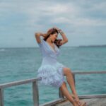Kritika Sharma Instagram – Once upon a time in the maldives 🤍
📸 @mesmerizingmaldivesphoto 
Outfit @thegroomingcollection 
Stylist @the_neerajpandey 
Location @velassarumaldives 
Travel partner @osmoholidays VELASSARU MALDIVES
