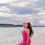 Kritika Sharma Instagram – Aquaholic 💙 
Location @velassarumaldives 
Pristine beaches and beautiful sunsets ! 
Outfit @urbanic_in 
📸 @mesmerizingmaldivesphoto
Travel partner @osmoholidays VELASSARU MALDIVES