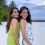 Kritika Sharma Instagram – Us – NO WAY 😌 #reels #reelsinstagram #reelitfeelit #explore #trending #noway #sharmasisters #travel #maldives
