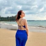 Kritika Sharma Instagram - 💙 #travel #bluedress #jumpsuit #beach #thailand #indiangirl