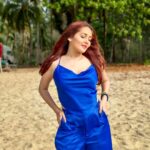 Kritika Sharma Instagram - 💙 #travel #bluedress #jumpsuit #beach #thailand #indiangirl