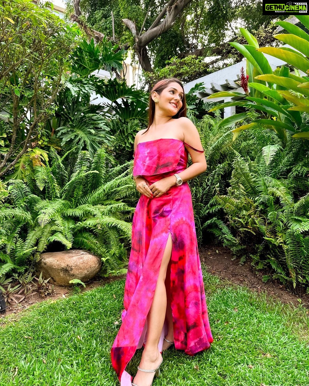 Kritika Sharma Instagram - When you want to turn heads! Outfit @siseraa_ Styled by @the_neerajpandey Earrings @trazenie Location @cinnamongrandcolombo #travel #srilanka #gown #girl #model #indian #howtoposeingown #redgown Cinnamon Grand Colombo