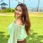 Kritika Sharma Instagram - 🍀 Outfit @bereziasm Styled by @rimadidthat Location @cinnamonbeyberuwala #travel #srilanka #lifestyle #fashion #model #indian #girl #influencer Cinnamon Bay, Beruwala