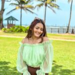 Kritika Sharma Instagram - 🍀 Outfit @bereziasm Styled by @rimadidthat Location @cinnamonbeyberuwala #travel #srilanka #lifestyle #fashion #model #indian #girl #influencer Cinnamon Bay, Beruwala