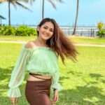 Kritika Sharma Instagram - 🍀 Outfit @bereziasm Styled by @rimadidthat Location @cinnamonbeyberuwala #travel #srilanka #lifestyle #fashion #model #indian #girl #influencer Cinnamon Bay, Beruwala