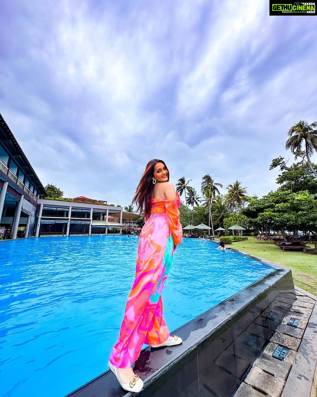 Kritika Sharma Instagram - Pool party ready 🦋 Outfit @trazenie Styled by @rimadidthat @cinnamonbeyberuwala @goldcoastfilmsofficial @scy.awards #CinnamonBeyBeruwala #CinnamonHotels #VisitSriLanka #TravelWithWalkersTours #SCYistheLimit #srilanka