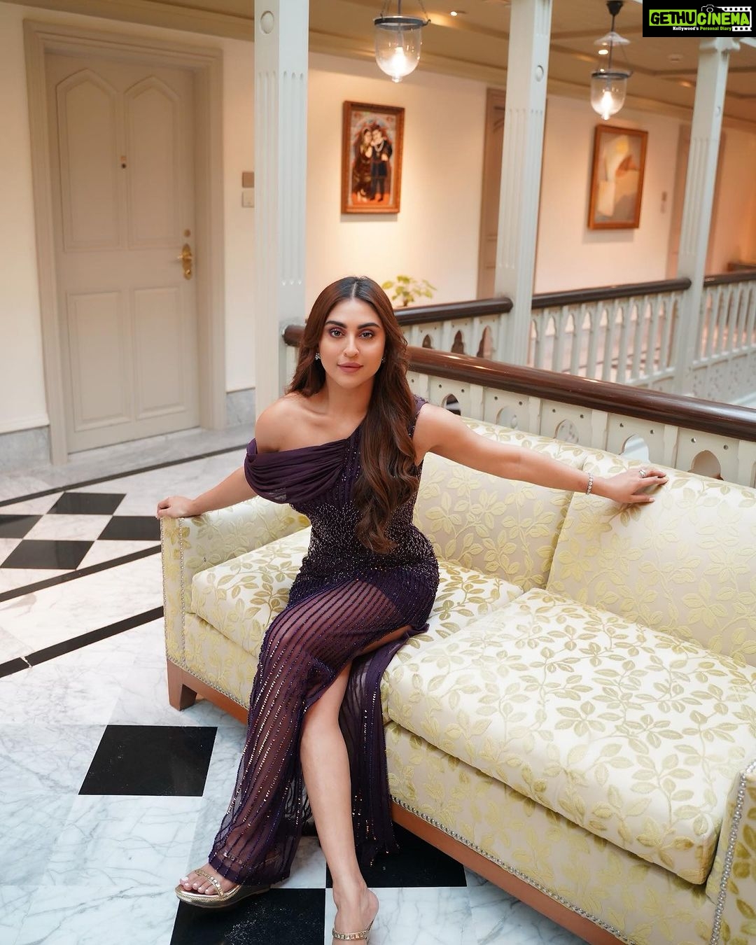 Krystle D'Souza Instagram - Couldn’t think of a caption, so just focus on me. K. Thanks. Bye . . Shot by - @nikhil.p.sawant 🤌🏼 Wearing - @babitamalkani 💜