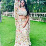 Lahari Shari Instagram - Feeling tree-mendously happy, all the good vibes 🌳✨ Posing like a boss, hands up in the air, smiling like there's no care! Living my best life, embracing the joy of the moment. 🌻😇🦚 Stylist : @adamohyd Attire : @ohanahyd #HappyVibes #PositivityOverload #LivingMyTruth #TreeHugger #SmileMore #GoodTimes #TreeLove #NatureIsMyHappyPlace #SmileOnMyFace Hyderabad