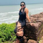 Lahari Shari Instagram - As I stood atop the ancient walls of Chapora Fort, the salty sea breeze whipping through my hair, I couldn't help but feel a sense of awe. This historic landmark has seen centuries come and go, but it still stands tall and proud, a testament to the enduring power of human ingenuity. From here, I can see all of Goa spread out before me, a tapestry of colors and cultures, a place where magic and mystery seem to dance on every street corner. Oh, how I wish I could stay here forever, lost in the wonder of it all… #ChaporaFort #Goa #History #Magic #Drama #Forever #DramaticViews #ConquerYourFears #GoaVibes #GoaLove Chapora Fort, Goa, India