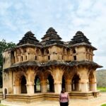 Lahari Shari Instagram - Feeling like royalty in front of the Lotus Mahal! 😍 Exploring the incredible treasures of Hampi, Karnataka has me beyond excited! ✨ #TravelGoals #LotusMahal #HampiAdventures #FeelingExcited #HampiLove #HampiDiaries #Excited