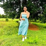 Lahari Shari Instagram - Feeling like I'm in my own little jungle paradise! 🌿 Soak up the greenery and let the happiness flow..... 😄💚 ✨ Designer and Stylist : @adamohyd #JungleVibes #NatureLove #HappyPlace # #GreeneryLife #HappinessOverload #NatureTherapy Shamshabad Ammapalli Temple