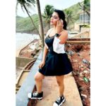Lahari Shari Instagram - Feeling absolutely thrilled and alive at Anjuna Beach, Goa! This place is pure magic and I can't wait to explore more. Let's soak up the sun, create unforgettable memories! 😍🌊🌴 Goa you have my heart ❤️ #AnjunaBeach #Goa #TravelGoals #ExcitedVibes #Wanderlust #beachlife #travelgram