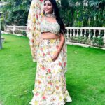 Lahari Shari Instagram - Feeling tree-mendously happy, all the good vibes 🌳✨ Posing like a boss, hands up in the air, smiling like there's no care! Living my best life, embracing the joy of the moment. 🌻😇🦚 Stylist : @adamohyd Attire : @ohanahyd #HappyVibes #PositivityOverload #LivingMyTruth #TreeHugger #SmileMore #GoodTimes #TreeLove #NatureIsMyHappyPlace #SmileOnMyFace Hyderabad
