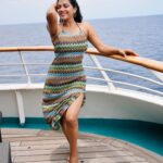 Lahari Shari Instagram - Cruising through life, feeling the salty air and loving every moment. 🚢💫 🌊✨ Photographer : @troyphotographyofficial #PositiveVibes #HappySunday #LifeIsAJourney #SeasTheDay #SeaBreeze #SunKissed #CruiseModeActivated #CruiseLife #FeelingAwesome #LivingMyBestLife
