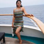 Lahari Shari Instagram - Cruising through life, feeling the salty air and loving every moment. 🚢💫 🌊✨ Photographer : @troyphotographyofficial #PositiveVibes #HappySunday #LifeIsAJourney #SeasTheDay #SeaBreeze #SunKissed #CruiseModeActivated #CruiseLife #FeelingAwesome #LivingMyBestLife
