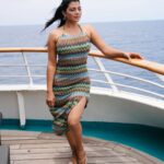 Lahari Shari Instagram - Cruising through life, feeling the salty air and loving every moment. 🚢💫 🌊✨ Photographer : @troyphotographyofficial #PositiveVibes #HappySunday #LifeIsAJourney #SeasTheDay #SeaBreeze #SunKissed #CruiseModeActivated #CruiseLife #FeelingAwesome #LivingMyBestLife