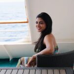 Lahari Shari Instagram - Lost in the serenity of the sea's endless embrace. 🌊💙 Photographer : @troyphotographyofficial #GoodMorning #HappySunday #HappyWeekend #ByTheSea #OceanEscape #SeasideBliss #NatureLover #SaltWaterTherapy #CoastalDreams #WavesOfPeace #BeachLife #InfiniteHorizon #CalmAndClear Cruise