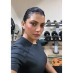Lahari Shari Instagram - Feeling the burn 🔥 Sweated it out at the gym! 💪 Time to recharge and refuel. 🖤 #FitLife #NoPainNoGain #SweatItOut #GymTime #FitnessJourney Hyderabad