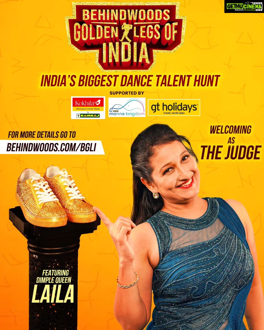 Laila Mehdin Instagram - Hey Folks, I'm super excited to be a Judge in this awesome dance show!๐ Behindwoods Golden Legs Of India๐ฅ India's Biggest Talent Hunt ๐ฅ @behindwoodsofficial Let's have a blast and can't wait to have extreme fun! ๐๐ Register now: https://www.behindwoods.com/bgli/ Photography- @camerasenthil Studio: @abc_photostudio Styling: @sunilkarthik_sk Outfit - @fatiz_official Jewellery - @fineshinejewels Makeup- @jaanumakeoverartistry Hairstyle @srimathi_hairstylist