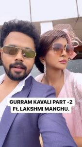 Lakshmi Manchu Instagram - The most wanted Gurram Kawali Part 2 Is here , Ft. My lovely @lakshmimanchu ♥️🤗
#lakshmimanchu #nikhiluuuuuuuuu #reels #instareels #nikhilu #instagram #videos