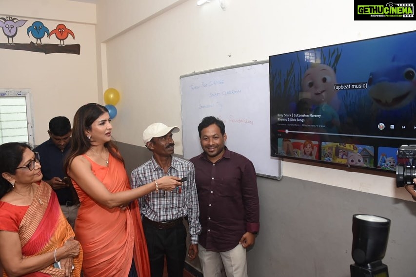 Lakshmi Manchu Instagram - Friday was an absolutely enchanting day as we unveiled 25 smart classrooms in Ranga Reddy district,made possible by the wonderful collaboration between @teach_for_change and the @veniraofoundation. Your overwhelming support has touched my heart deeply, filling me with profound gratitude. Being able to offer the children in government schools an education comparable to what my own daughter, Nirvana receives fills me with an unparalleled and overwhelming sense of joy. #rangareddy #telangana #governmentschools #EducationForAll #EmpoweringChildren #SmartClassrooms #GratitudeOverflowing #MakingADifference #CollaborativeEfforts #JoyfulEducation #TransformingLives