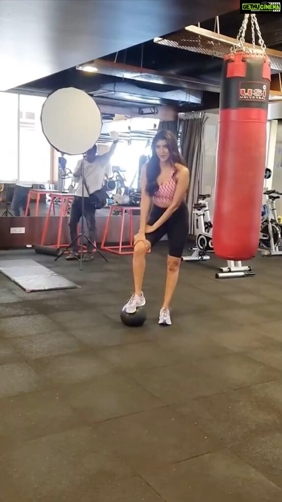 Lakshmi Manchu Instagram - Pushing my limits and bending over backwards for that perfect workout shot! 💪📸 literally!! #FitnessJourney #StretchingLimits #WorkoutGoals #FitnessMotivation #InstaFit #BendAndSnap #SweatItOut #WOWMagazine #ShootDiaries
