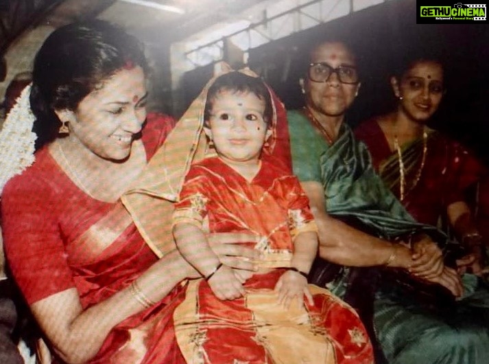 Lakshmy Ramakrishnan Instagram - Throwback Thursday - 1988, my firstborn is on my lap, my mom and elder sister by my side❤ Share pics with your baby/ babies with hashtag #AreYouOkBaby , update on release date soon, #IsaiGnani @ilaiyaraaja Musical #MonkeyCreativeLabs #Dstudios @thondankani @abhiramiact #DirVijay directormysskin #AadukalamNaren @anupamakumarone @thevinodhini #Roboshankar @pavelnavagethan @mullaiyarasii @saranyaravichandran_offl @ashok_actoronline @ashiq_vj @srivenuvasan_offical udaybmahesh @editorcspremkumar @cg.kumar @donechannel1 @ctcmediaboy