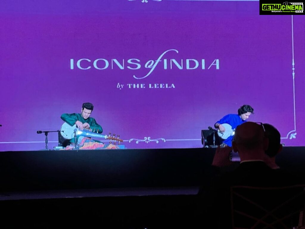 Lakshmy Ramakrishnan Instagram - At #Leelapalace. #iconsofindia concert by #Aman&AyaanAliBangash